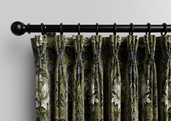 William Morris At Home African Marigold Velvet, Cornflower - Made to Measure Curtains - Image 11